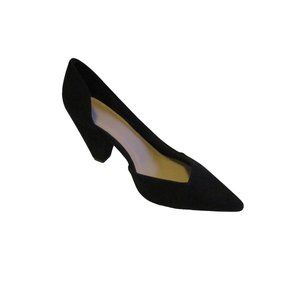 *ASOS Black Suede D'orsay Pointed Toe Pumps